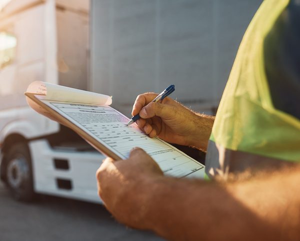 chauffeur routier et son camion